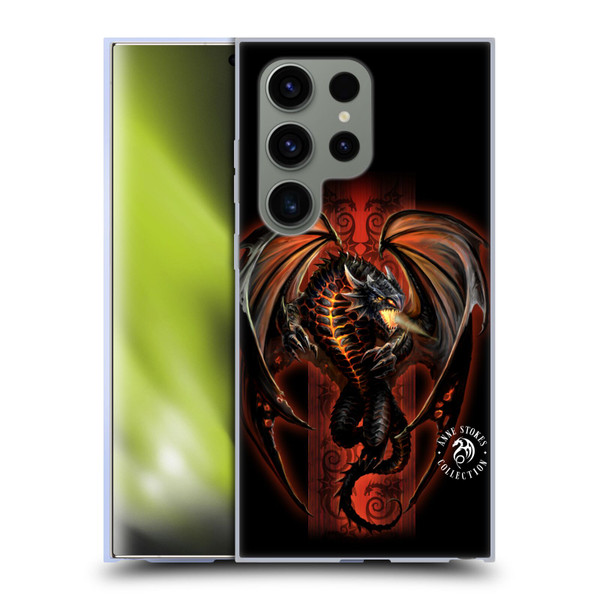 Anne Stokes Fire Tribal Lava Dragon Soft Gel Case for Samsung Galaxy S24 Ultra 5G