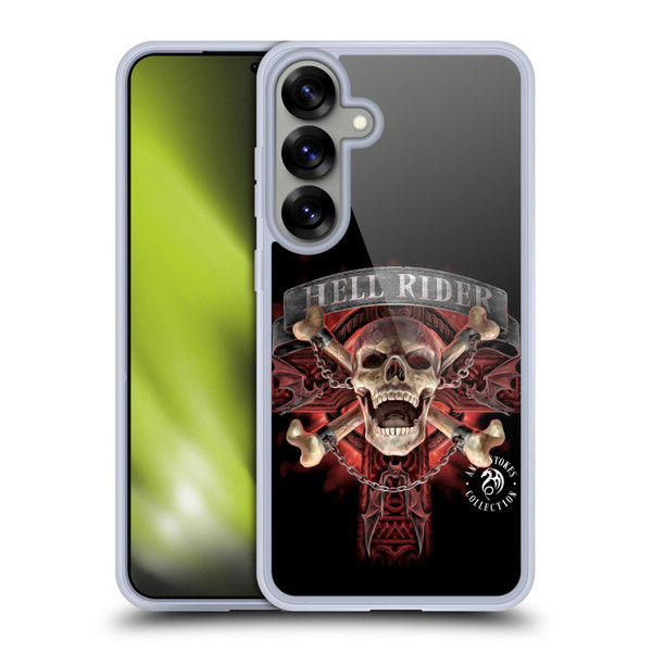 Anne Stokes Fire Tribal Hell Rider Soft Gel Case for Samsung Galaxy S25+