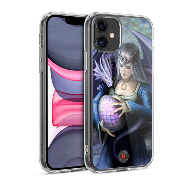 Anne Stokes Guardian Dragons Siblings Soft Gel Case for Apple iPhone 11