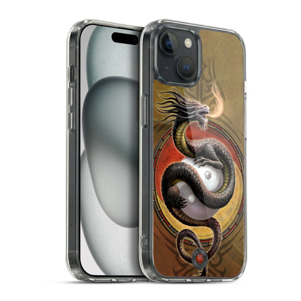 Anne Stokes Guardian Dragons Yin Yang Protector Soft Gel Case for Apple iPhone 15 Plus & MagSafe