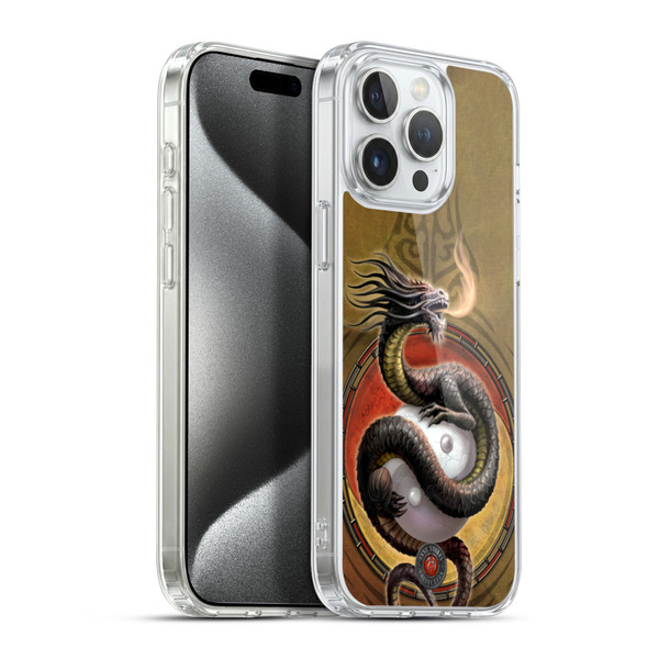 Anne Stokes Guardian Dragons Yin Yang Protector Soft Gel Case for Apple iPhone 15 Pro Max & MagSafe