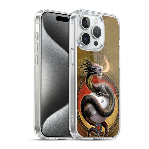 Anne Stokes Guardian Dragons Yin Yang Protector Soft Gel Case for Apple iPhone 15 Pro & MagSafe