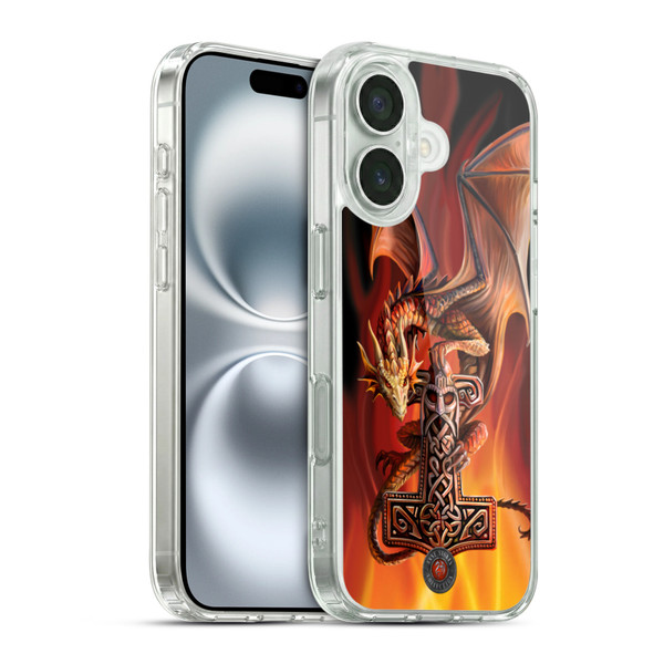 Anne Stokes Guardian Dragons God's Hammer Soft Gel Case for Apple iPhone 16 & MagSafe