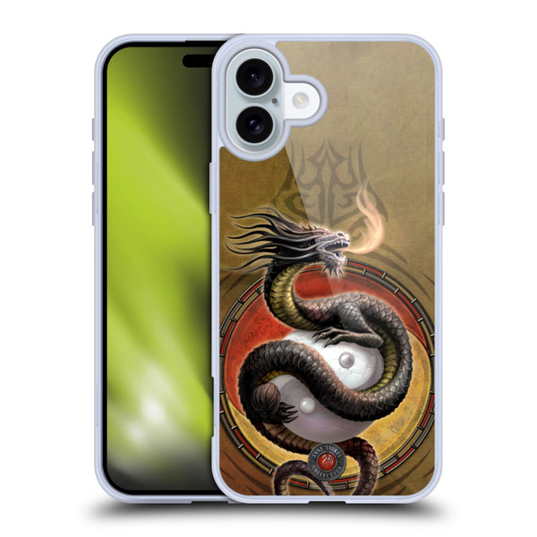 Anne Stokes Guardian Dragons Yin Yang Protector Soft Gel Case for Apple iPhone 16 Plus
