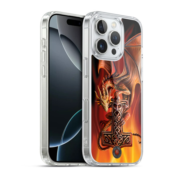 Anne Stokes Guardian Dragons God's Hammer Soft Gel Case for Apple iPhone 16 Pro & MagSafe