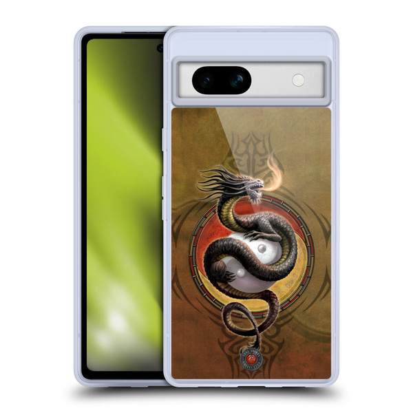 Anne Stokes Guardian Dragons Yin Yang Protector Soft Gel Case for Google Pixel 7a