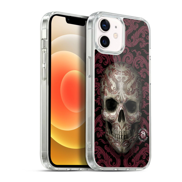 Anne Stokes Oriental Skull Dragon Swirl Pattern Soft Gel Case for Apple iPhone 12 / iPhone 12 Pro & MagSafe