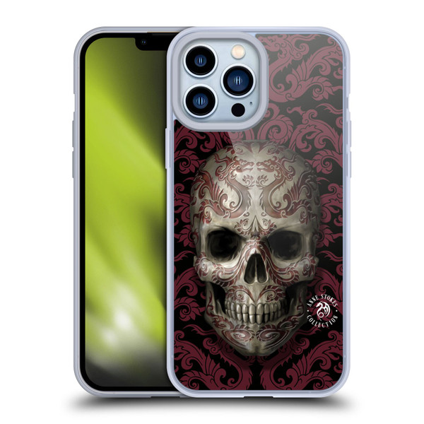 Anne Stokes Oriental Skull Dragon Swirl Pattern Soft Gel Case for Apple iPhone 13 Pro Max
