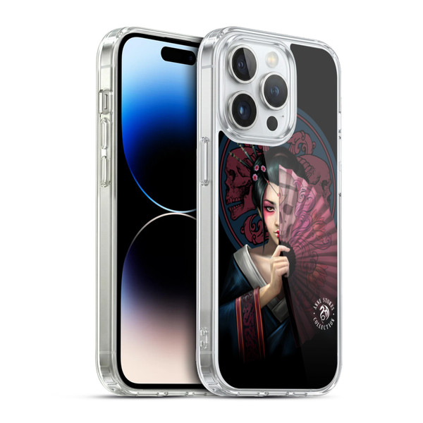 Anne Stokes Oriental Skull Geisha Soft Gel Case for Apple iPhone 13 Pro & MagSafe