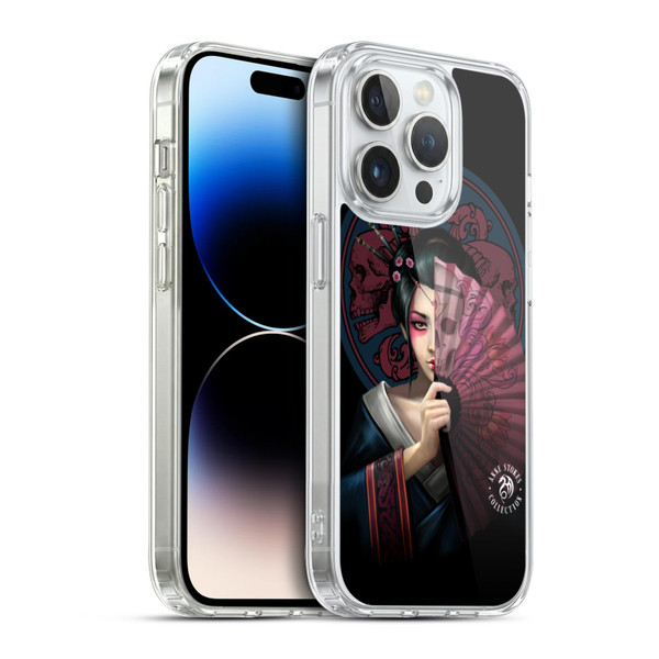 Anne Stokes Oriental Skull Geisha Soft Gel Case for Apple iPhone 14 Pro & MagSafe