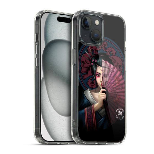 Anne Stokes Oriental Skull Geisha Soft Gel Case for Apple iPhone 15 & MagSafe