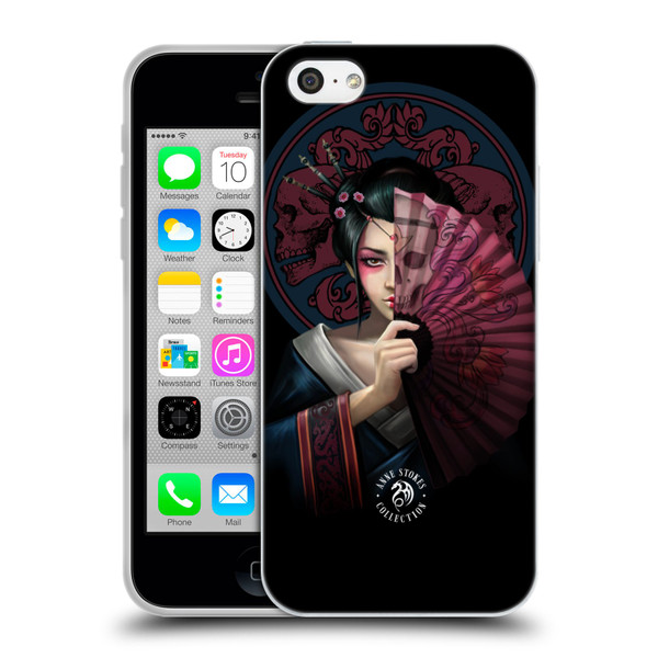 Anne Stokes Oriental Skull Geisha Soft Gel Case for Apple iPhone 5c