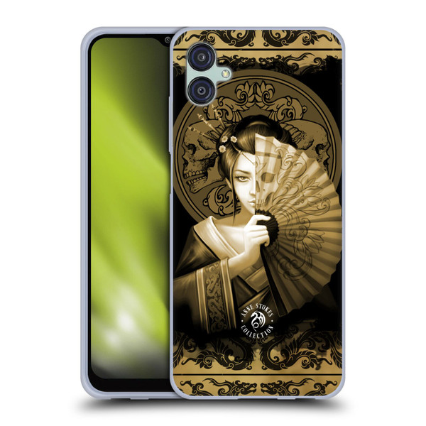 Anne Stokes Oriental Skull Geisha Sepia Soft Gel Case for Samsung Galaxy M04 5G / A04e