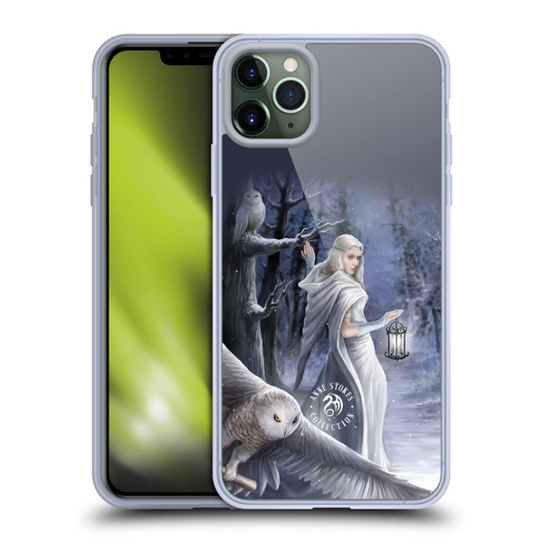 Anne Stokes Owls Midnight Messenger Soft Gel Case for Apple iPhone 11 Pro Max