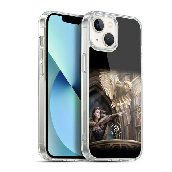 Anne Stokes Owls Messenger Soft Gel Case for Apple iPhone 13