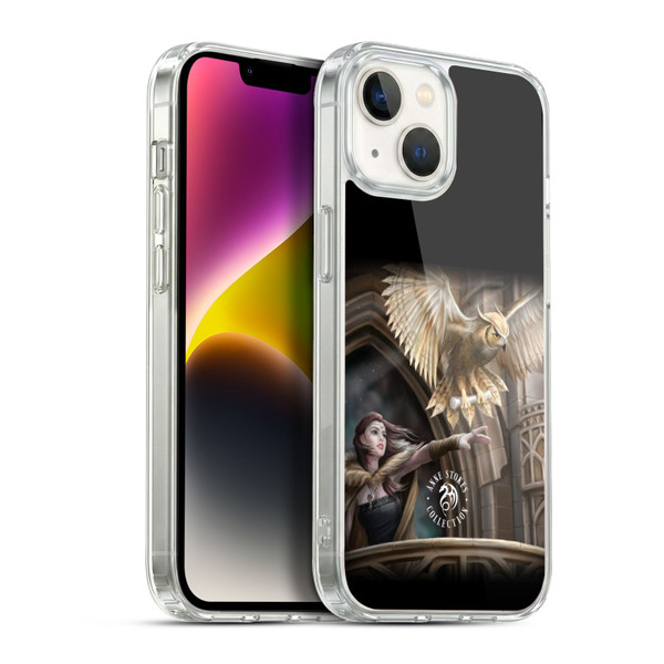Anne Stokes Owls Messenger Soft Gel Case for Apple iPhone 14