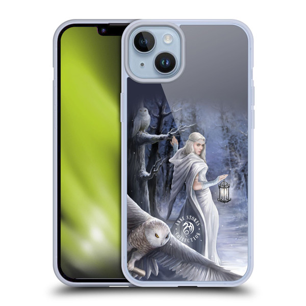 Anne Stokes Owls Midnight Messenger Soft Gel Case for Apple iPhone 14 Plus
