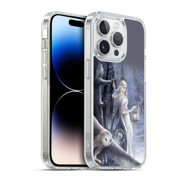 Anne Stokes Owls Midnight Messenger Soft Gel Case for Apple iPhone 14 Pro & MagSafe