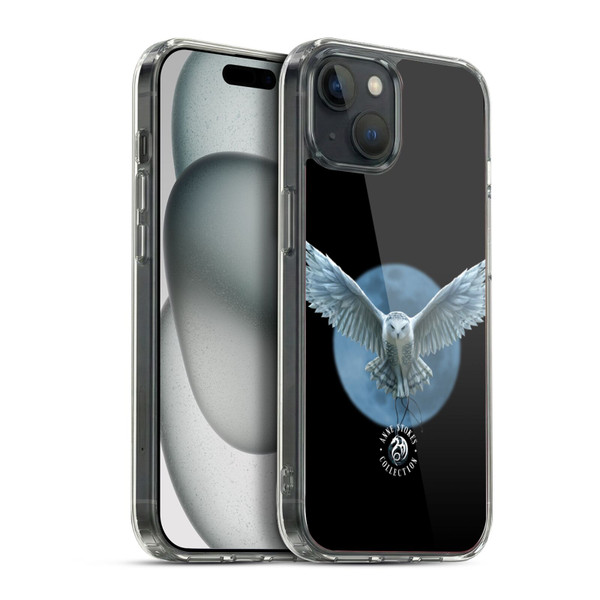 Anne Stokes Owls Moon Soft Gel Case for Apple iPhone 15 Plus & MagSafe