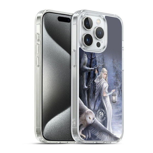 Anne Stokes Owls Midnight Messenger Soft Gel Case for Apple iPhone 15 Pro & MagSafe