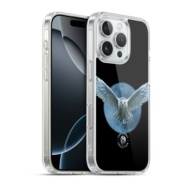 Anne Stokes Owls Moon Soft Gel Case for Apple iPhone 16 Pro & MagSafe