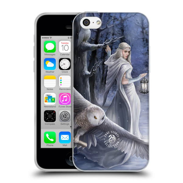 Anne Stokes Owls Midnight Messenger Soft Gel Case for Apple iPhone 5c