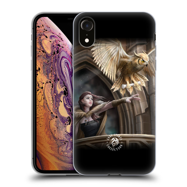 Anne Stokes Owls Messenger Soft Gel Case for Apple iPhone XR