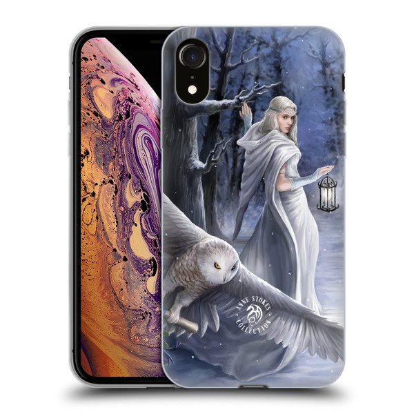 Anne Stokes Owls Midnight Messenger Soft Gel Case for Apple iPhone XR