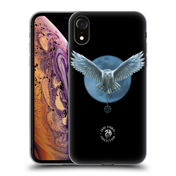 Anne Stokes Owls Moon Soft Gel Case for Apple iPhone XR