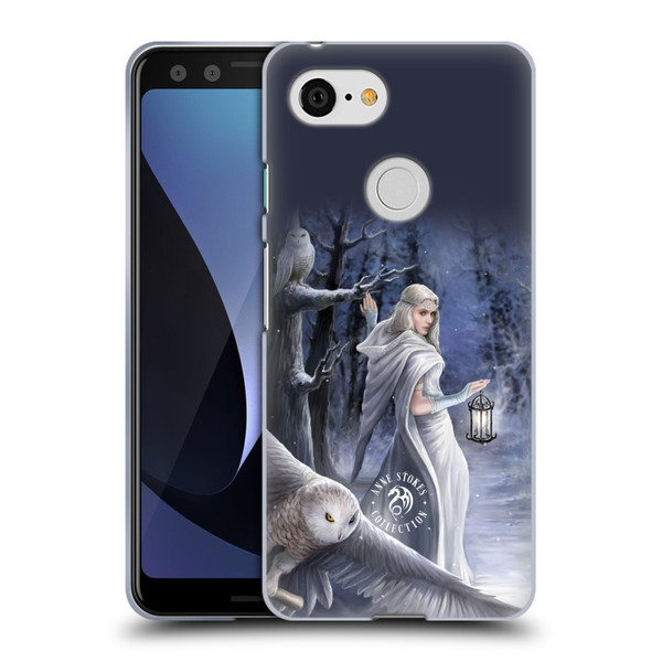 Anne Stokes Owls Midnight Messenger Soft Gel Case for Google Pixel 3