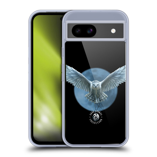 Anne Stokes Owls Moon Soft Gel Case for Google Pixel 8a