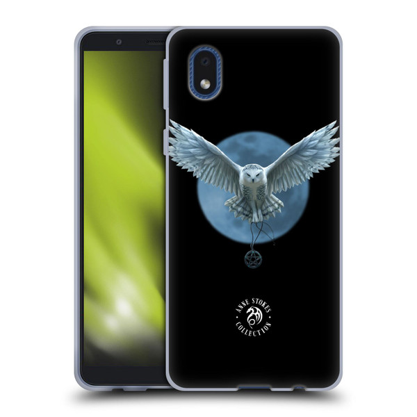 Anne Stokes Owls Moon Soft Gel Case for Samsung Galaxy A01 Core (2020)