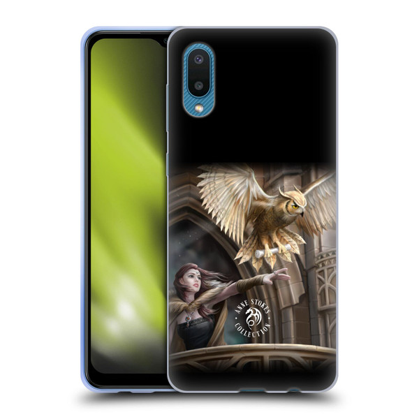 Anne Stokes Owls Messenger Soft Gel Case for Samsung Galaxy A02/M02 (2021)