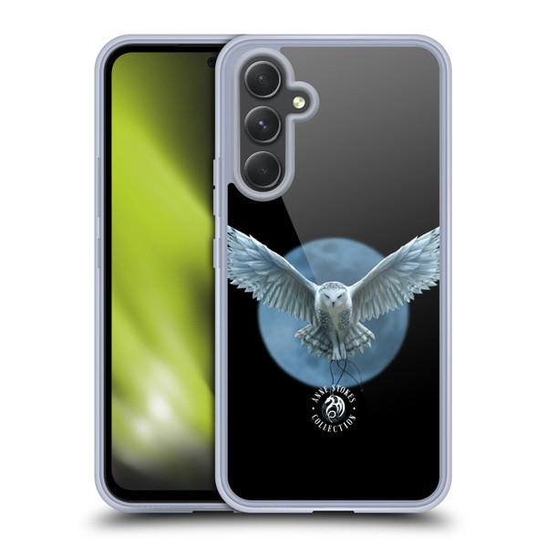 Anne Stokes Owls Moon Soft Gel Case for Samsung Galaxy A54 5G