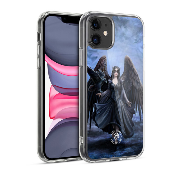 Anne Stokes Raven Full Soft Gel Case for Apple iPhone 11