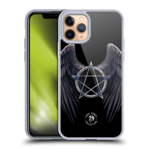 Anne Stokes Raven Winged Pentagram Soft Gel Case for Apple iPhone 11 Pro