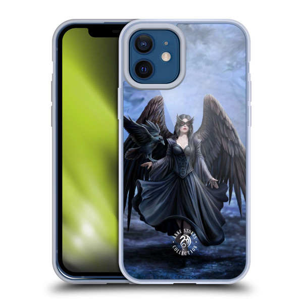 Anne Stokes Raven Full Soft Gel Case for Apple iPhone 12 / iPhone 12 Pro
