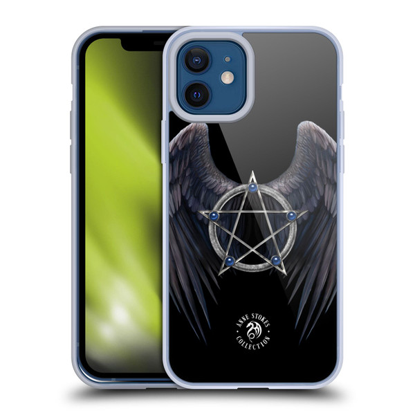 Anne Stokes Raven Winged Pentagram Soft Gel Case for Apple iPhone 12 / iPhone 12 Pro