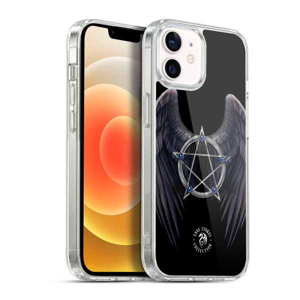 Anne Stokes Raven Winged Pentagram Soft Gel Case for Apple iPhone 12 / iPhone 12 Pro & MagSafe
