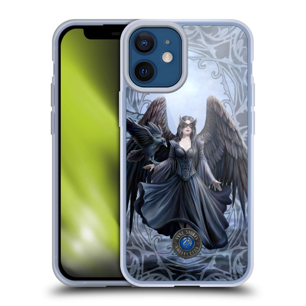 Anne Stokes Raven Full With Pattern Soft Gel Case for Apple iPhone 12 Mini