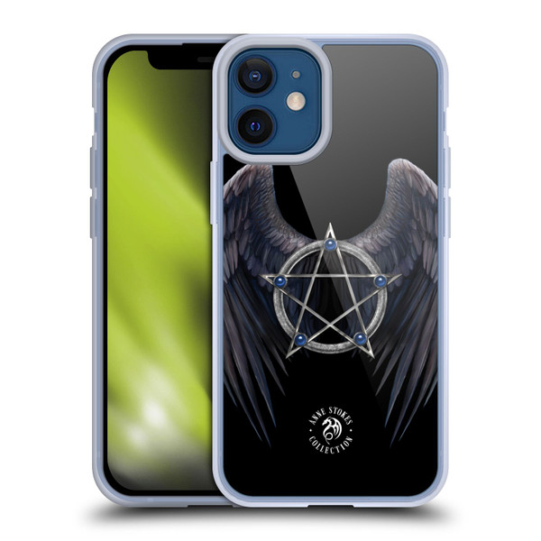 Anne Stokes Raven Winged Pentagram Soft Gel Case for Apple iPhone 12 Mini