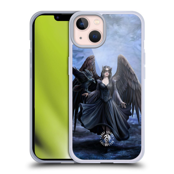 Anne Stokes Raven Full Soft Gel Case for Apple iPhone 13