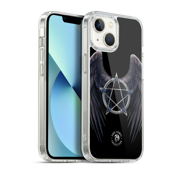 Anne Stokes Raven Winged Pentagram Soft Gel Case for Apple iPhone 13