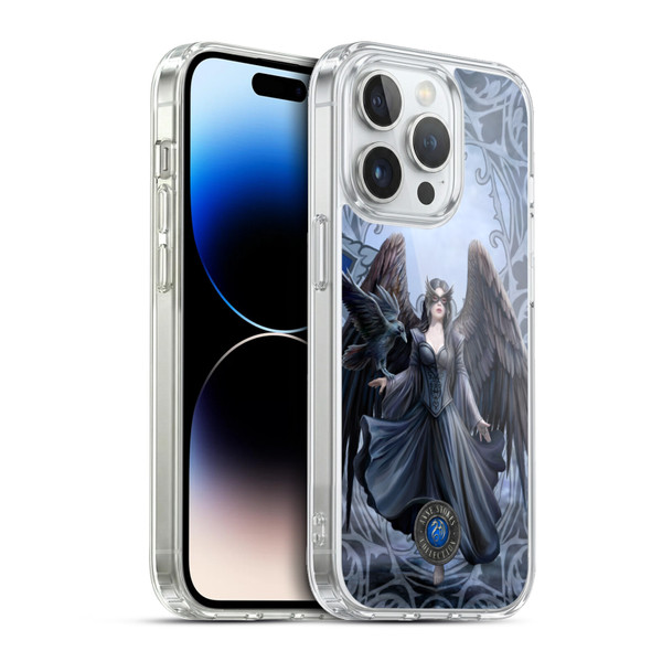 Anne Stokes Raven Full With Pattern Soft Gel Case for Apple iPhone 13 Pro & MagSafe