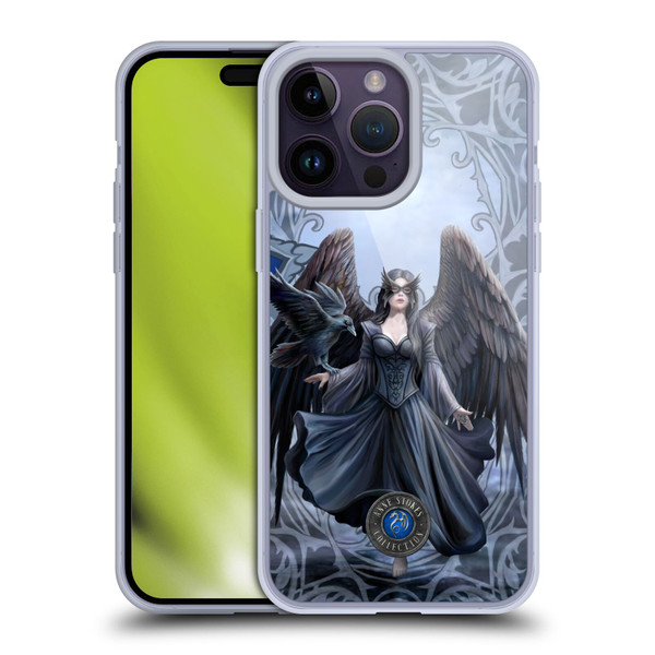 Anne Stokes Raven Full With Pattern Soft Gel Case for Apple iPhone 14 Pro Max