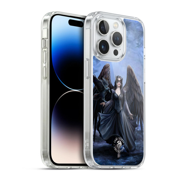Anne Stokes Raven Full Soft Gel Case for Apple iPhone 14 Pro & MagSafe