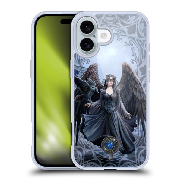 Anne Stokes Raven Full With Pattern Soft Gel Case for Apple iPhone 16