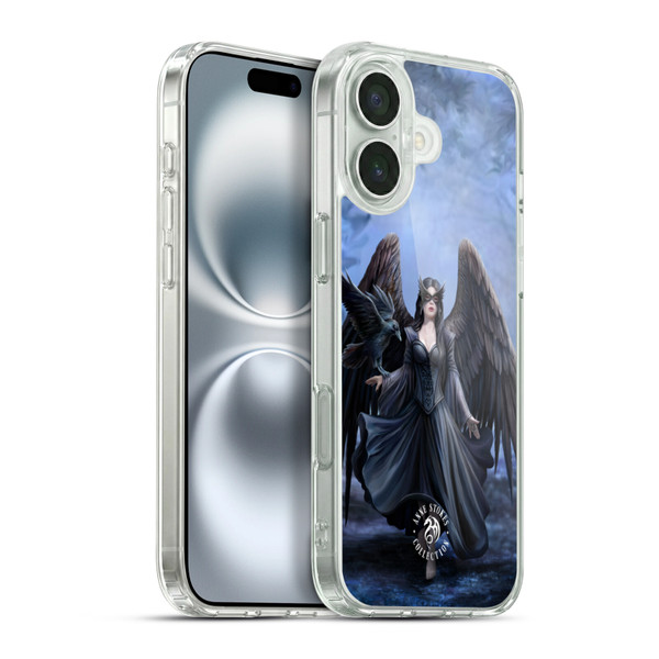 Anne Stokes Raven Full Soft Gel Case for Apple iPhone 16 Plus & MagSafe