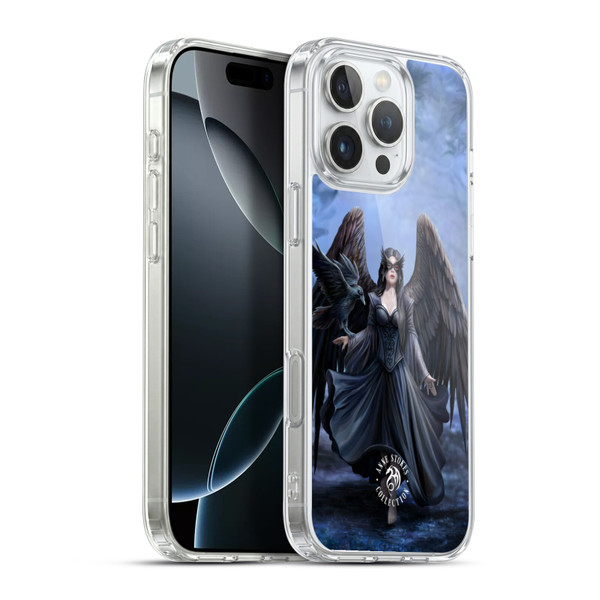 Anne Stokes Raven Full Soft Gel Case for Apple iPhone 16 Pro Max & MagSafe