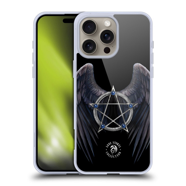 Anne Stokes Raven Winged Pentagram Soft Gel Case for Apple iPhone 16 Pro Max